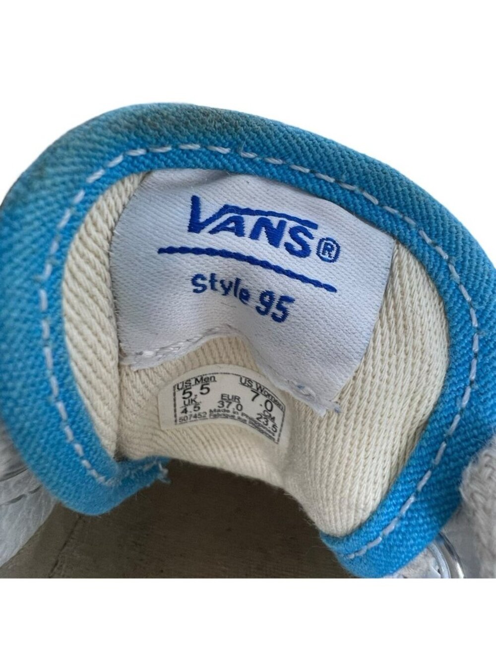Vans Style 95 DX Anaheim Women's 7 507452 Panda Bear Print Rare Shoes Sneakers - Picture 10 of 12